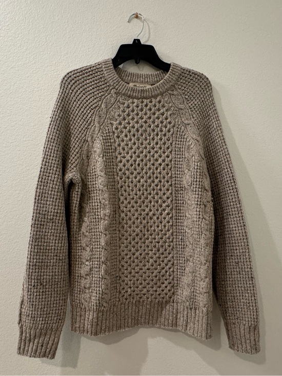 Madewell Sweaters - Madewell Cableknit Sweater - Tan barley - Size M